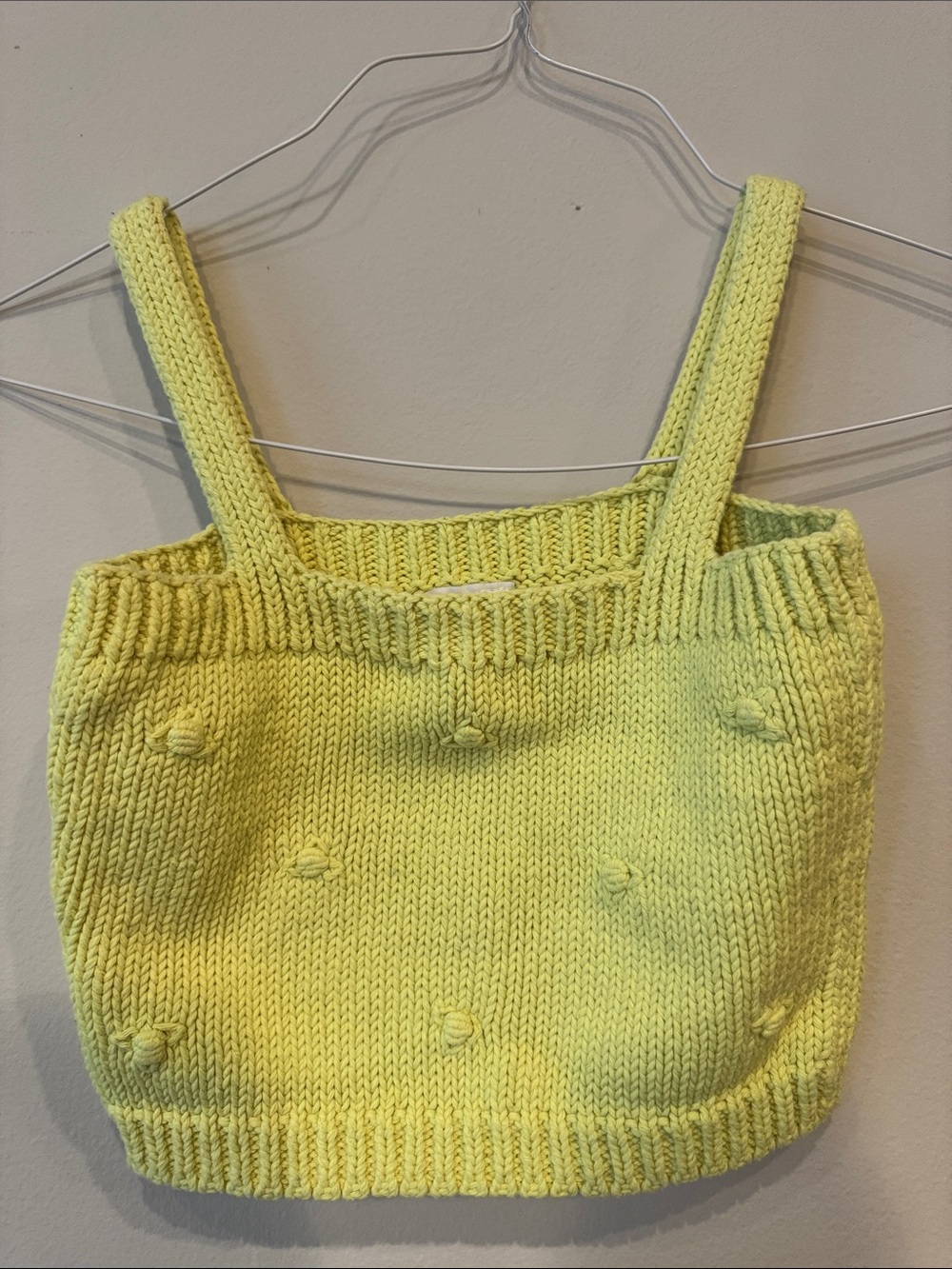 Yellow Sweater Tank Top